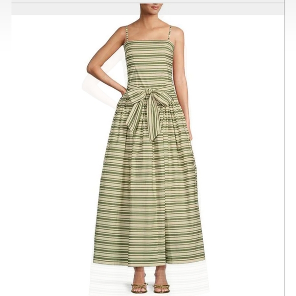 Antonio Melanix The Style Bungalow South Ocean Bow Detail Striped Maxi Dress - Picture 3 of 8